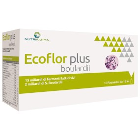 Ecoflor Plus Boulardii integratore alimentare 10 flaconcini Aqua Viva