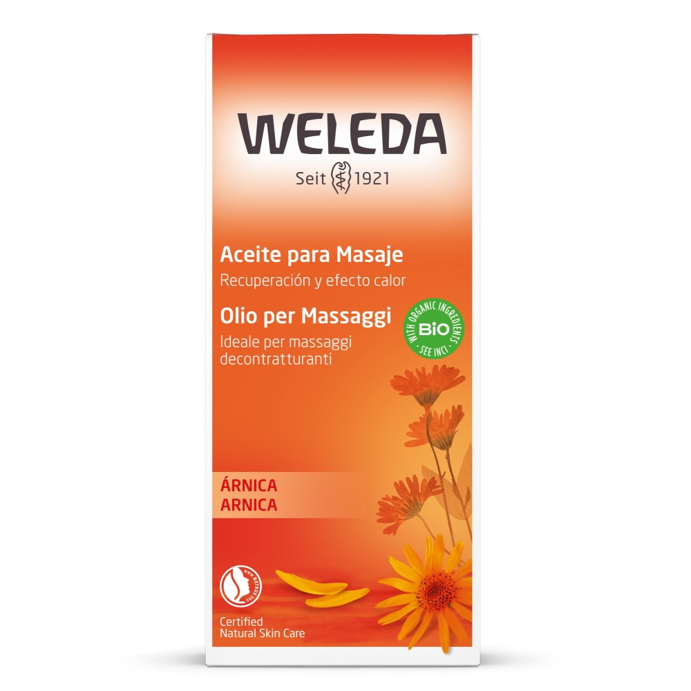 Olio massaggi arnica 200 ml Weleda: benefico e rilassante