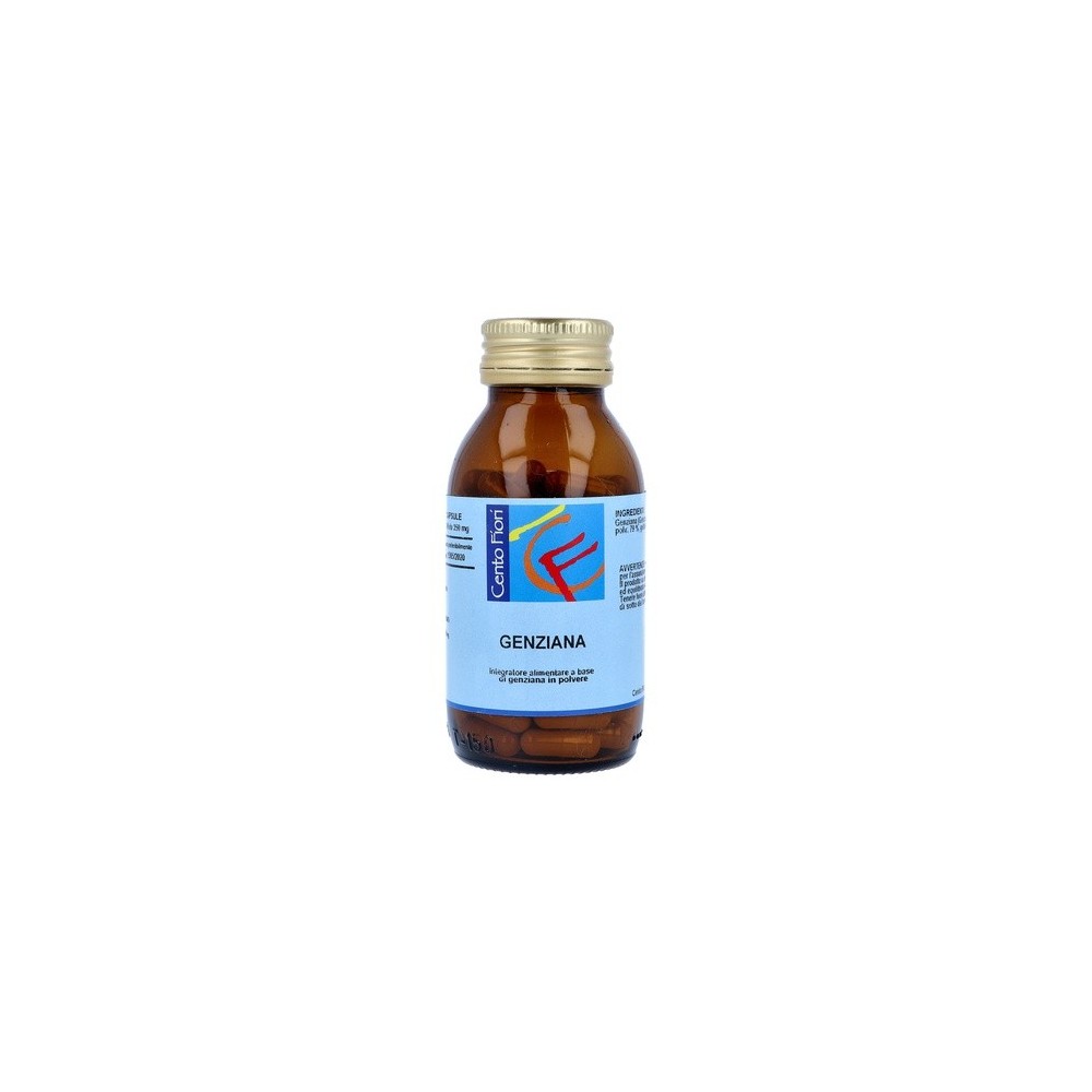 Genziana integratore alimentare 100 capsule cento fiori