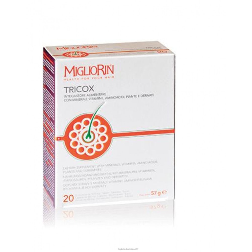 Migliorin tricox integratore anticaduta 40 capsule + 40 tavolette + 40 gellule cosval