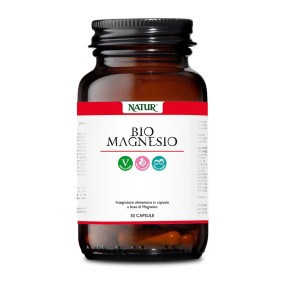 Natur bio magnesio 30 capsule vegetali integratore alimentare