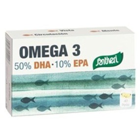 Omega 3 dha+epa integratore alimentare 40 perle santiveri ibersan