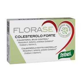 FLORASE COLESTEROLO FORTE integratore alimentare 40 capsule Santiveri Ibersan