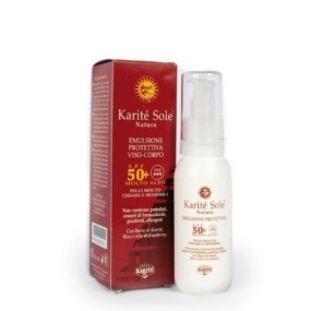 KARITE' SOLE NATURA Emulsione Protettiva viso corpo protezione solare molto alta SPF50+ 125ml Labioelite