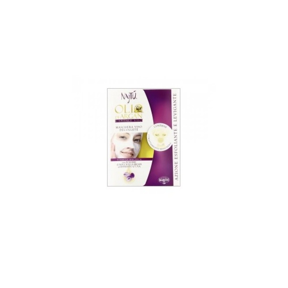 Najtu olio di argan maschera viso esfoliante 15 ml labioelite