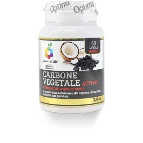 Carbone vegetale attivo 60 capsule Optima Naturals