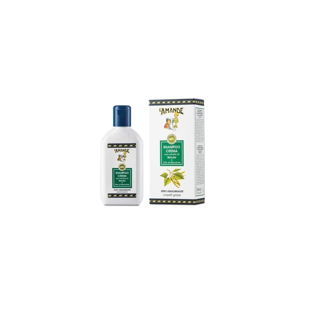 Shampoo crema per capelli grassi alla betulla 200 ml l'amande