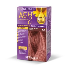 Biokeratin ach8 tinta per capelli biondo scuro ramato 6/r 200 gr dietalinea