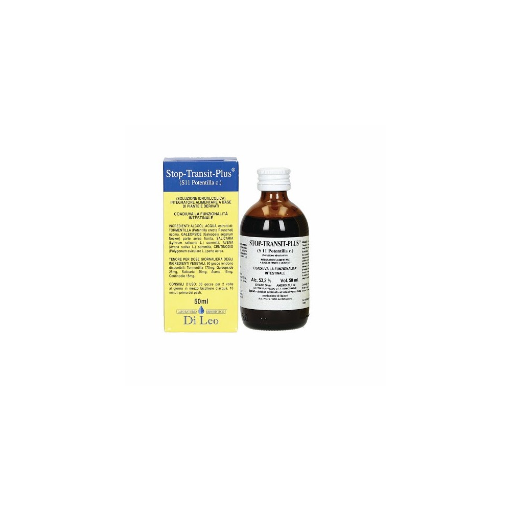 Di Leo Stop Transit Plus S 11 Potentilla comp. Integratore Alimentare Di Leo Stop Transit Plus S 11 Potentilla comp. Integratore Alimentare