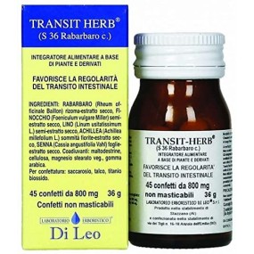 Di Leo Transit Herb S 36 Rabarbaro comp. 45 conf Integratore Alimentare