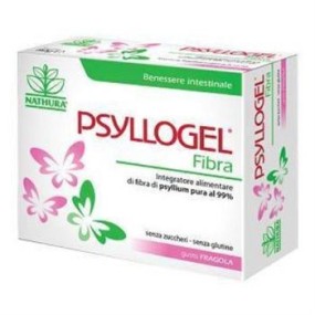 Psyllogel fibra fragola: integratore alimentare 20 bustine - Nathura
