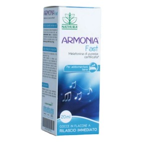 ARMONIA FAST 1 mg MELATONINA GOCCE integratore alimentare 20 ml Nathura