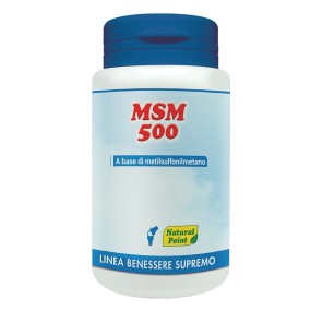 MSM 500 integratore alimentare 100 capsule vegetali Natural Point