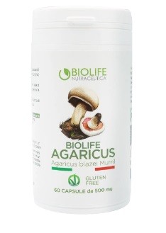 BIOLIFE AGARICUS integratore alimentare 60 capsule Nutraceutica Biolife - Foto 1 di 1