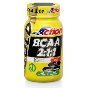 Gold bcaa integratore alimentare 200 compresse proaction