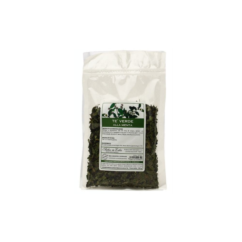 Te' verde alla menta 100 g salus in erbis