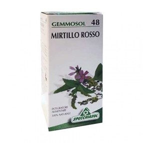GEMMOSOL MIRTILLO ROSSO 48 Macerato Glicerico 50 ml Specchiasol