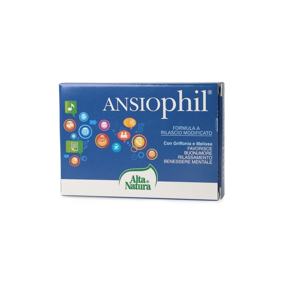Ansiophil 15 cpr Alta Natura Integratore Alimentare