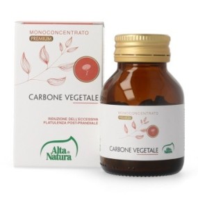Carbone Vegetale 90 cpr da 475 mg integratore alimentare Alta Natura
