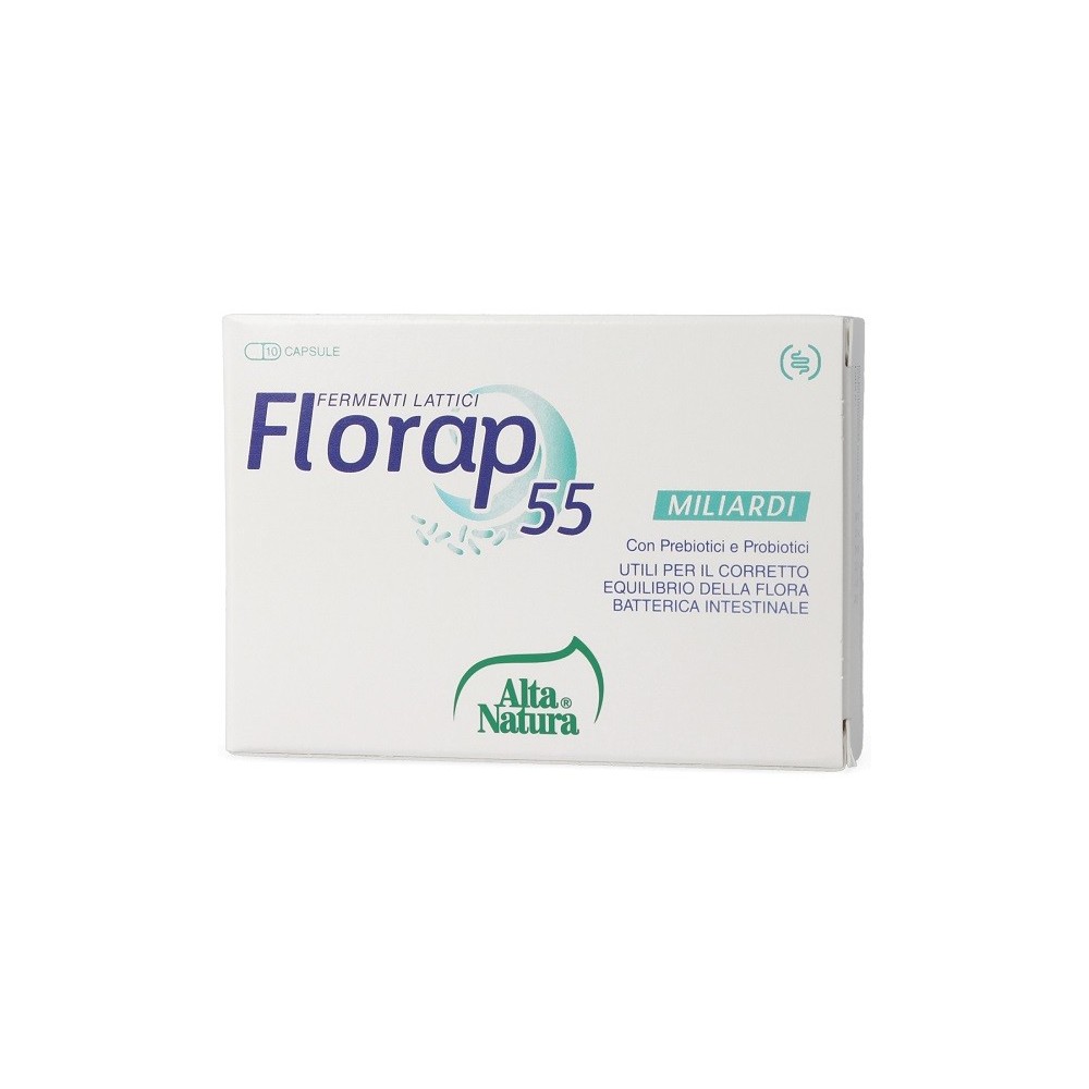 Florap 55 10 opercoli da 500 mg Alta Natura Integratore Alimentare