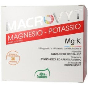 Macrovyt Magnesio e Potassio 36 bst da 5 g integratore alimentare Alta Natura