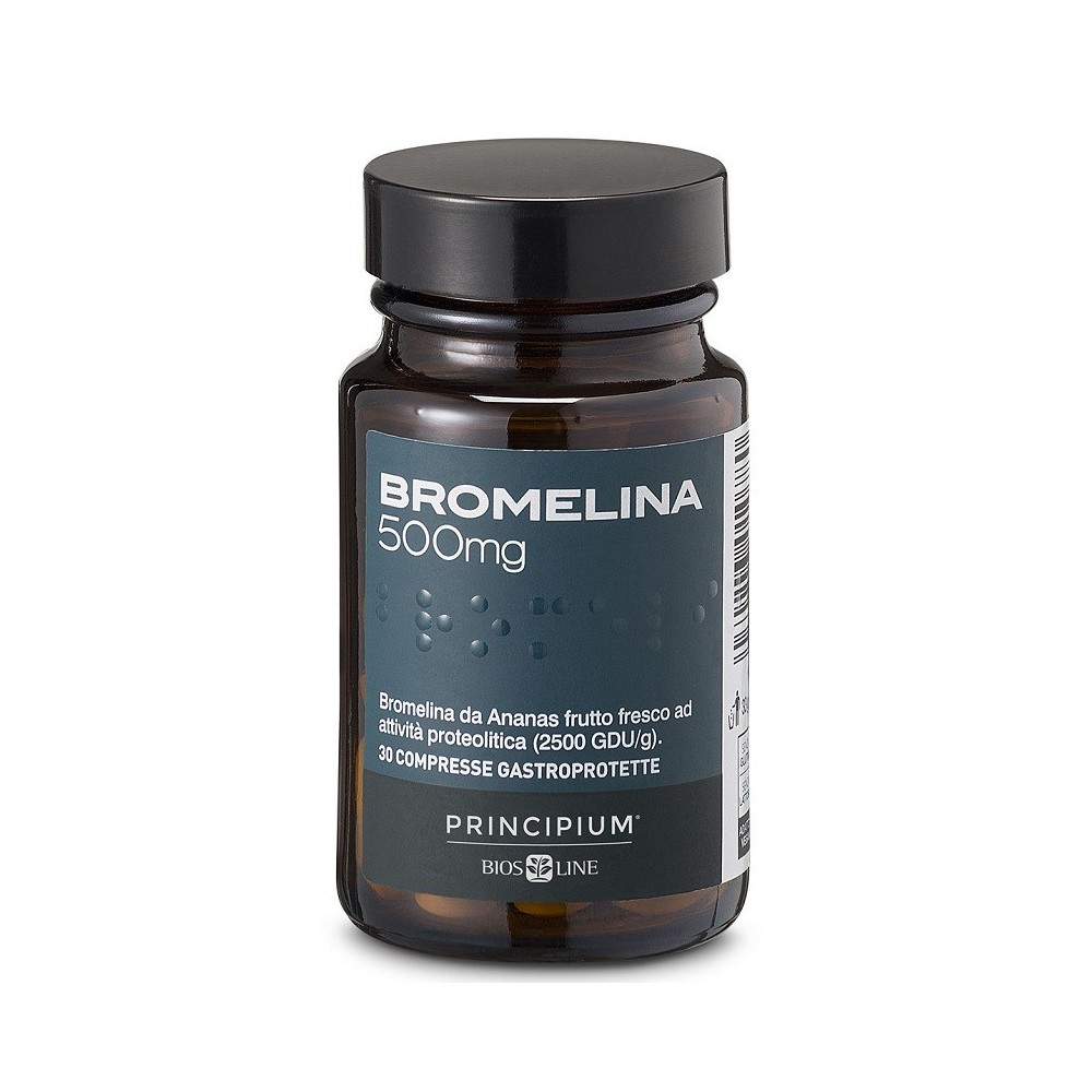 Principium Bromelina 30cpr 500 mg gastroprotette Bios Line Integratore Alimentare