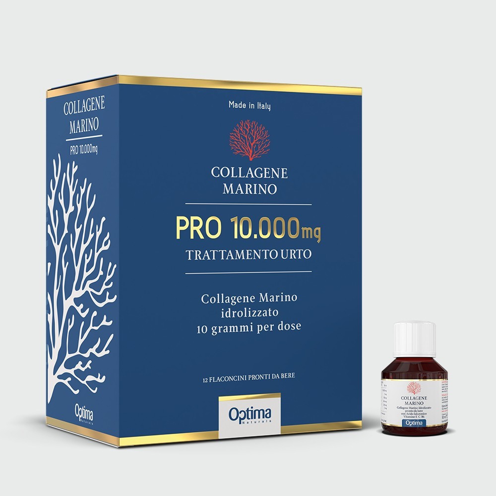 Collagene Marino PRO 10.000 mg 12 flaconi da 50 ml Optima Naturals