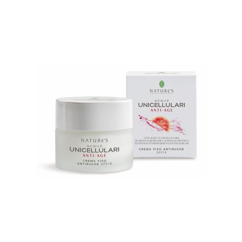 Nature's acque unicellulari crema viso antirughe spf15 50 ml