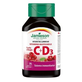 Vitamina C + D3 integratore alimentare 75 compresse masticabili Biovita