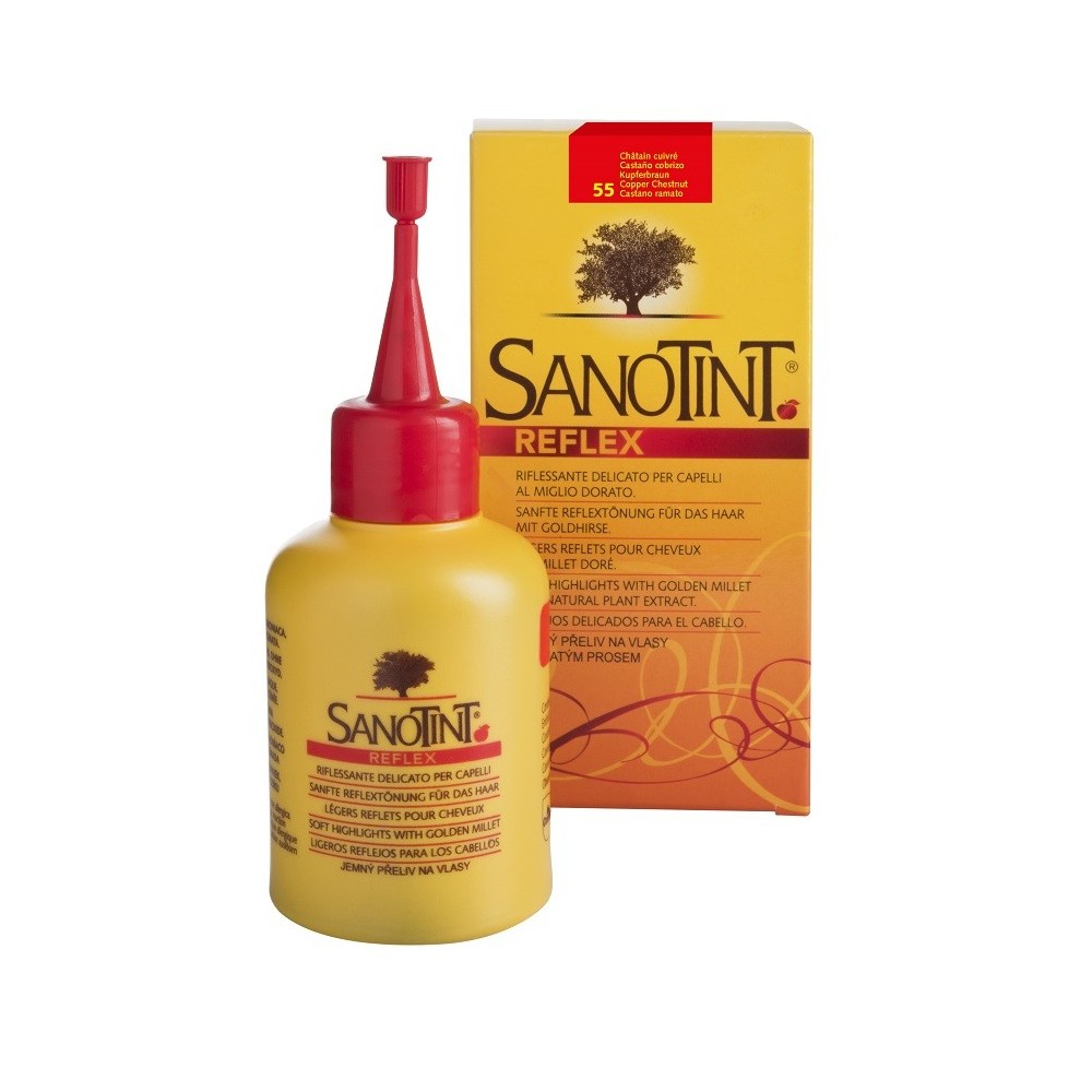 Sanotint Reflex 55 tintura per capelli castano ramato 80 ml