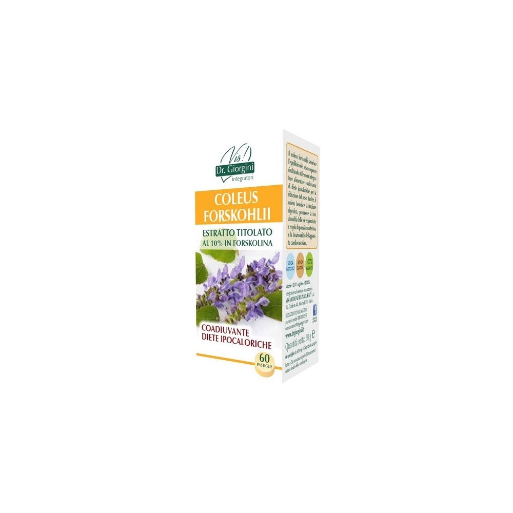 Coleus forskohlii estratto titolato 60 pastiglie