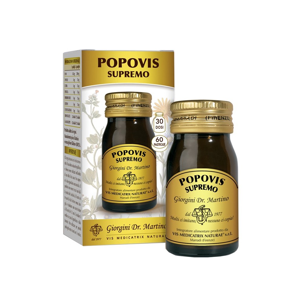Popovis supremo integratore alimentare 60 pastiglie dr. giorgini