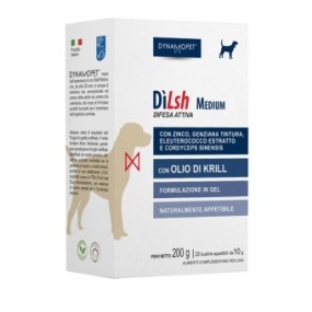 DILSH MEDIUM PER CANI 20 BUSTINE APPETIBILI DA 10G