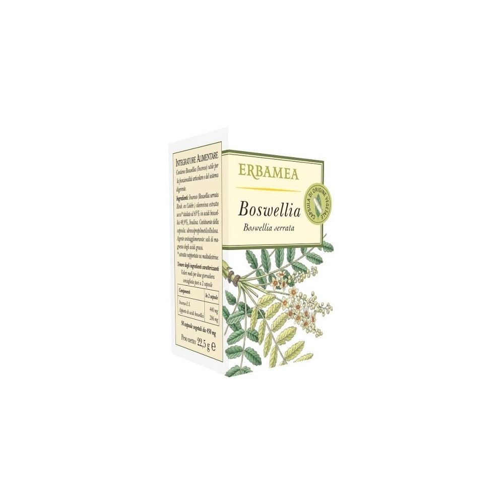 Boswellia integratore alimentare 50 opercoli erbamea