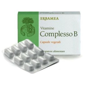 Vitamine complesso b integratore alimentare 24 capsule vegetali erbamea