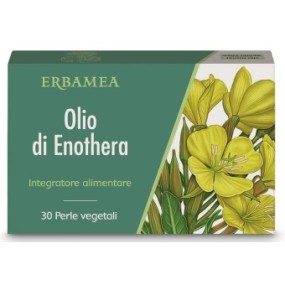 Olio di enothera integratore alimentare 30 perle vegetali erbamea