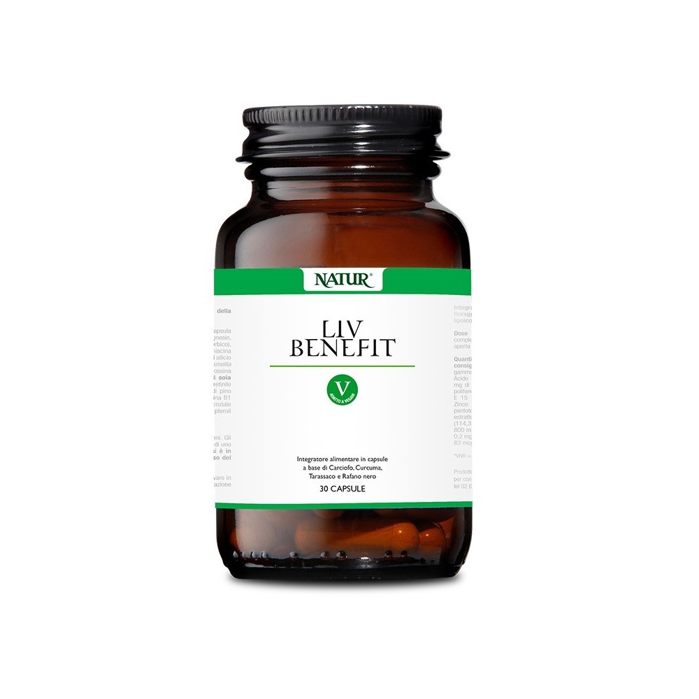 Natur Liv benefit 30 capsule vegetali Integratore alimentare Natur Liv benefit 30 capsule vegetali Integratore alimentare