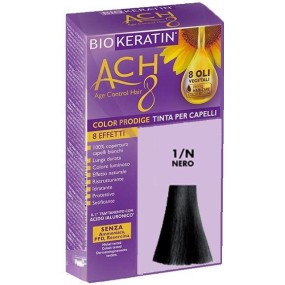 Biokeratin ach8 tinta per capelli nero 1/n 200 gr dietalinea
