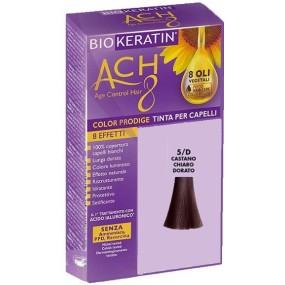 Biokeratin ach8 tinta per capelli castano chiaro dorato 5/d 200 gr dietalinea