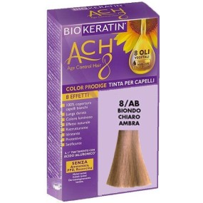 BIOKERATIN ACH8 Tinta per Capelli Biondo Chiaro Ambra 8/AB 200 gr Dietalinea