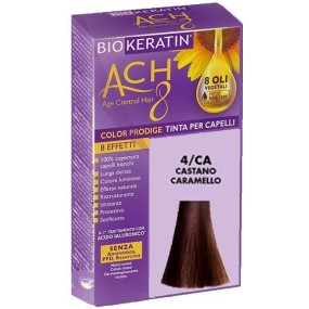Biokeratin ach8 tinta per capelli castano caramello 4/ca 200 gr dietalinea
