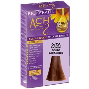 BIOKERATIN ACH8 Tinta per Capelli Biondo Scuro Caramello 6/CA 200 gr Dietalinea