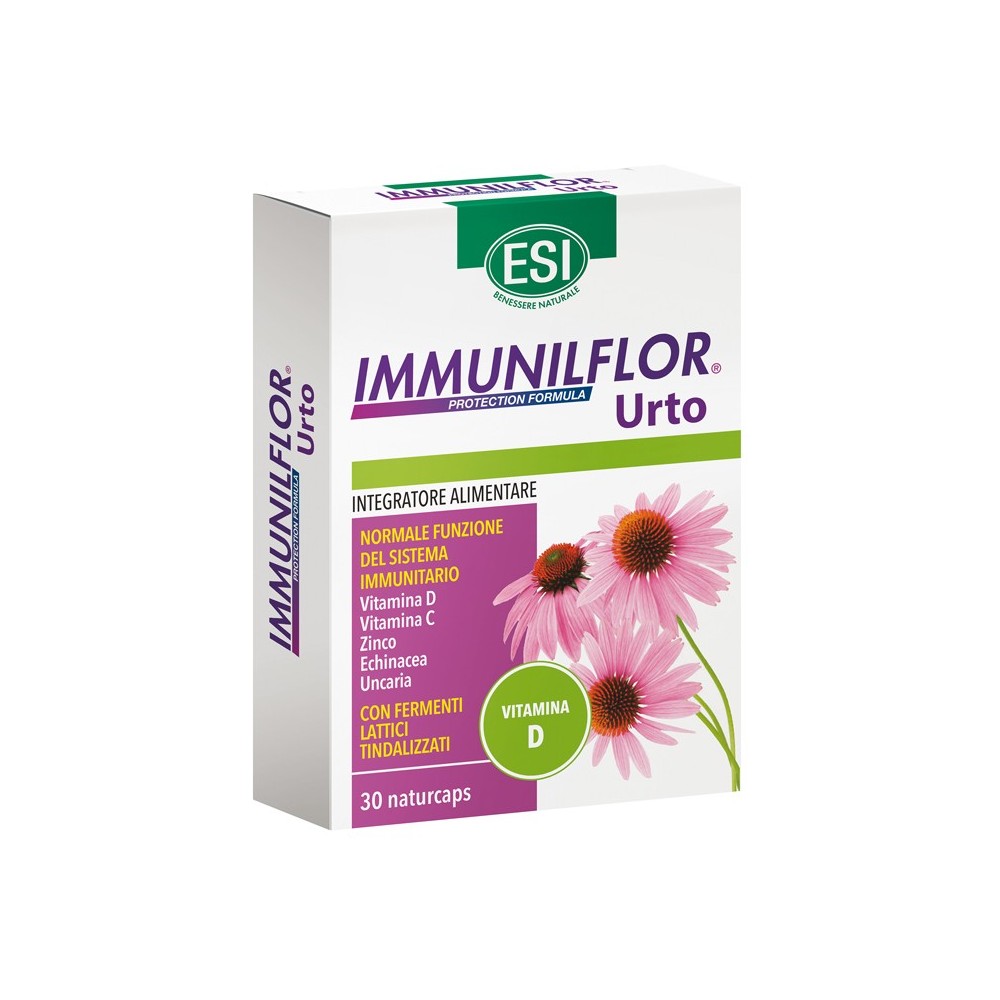 Immunilflor urto vitamina d integratore alimentare 30 naturcaps ESI