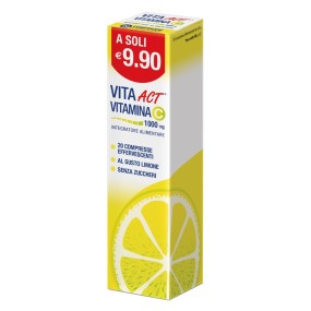 VITA ACT VITAMINA C 1000MG 20 COMPRESSE EFFERVESCENTI LIMONE