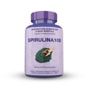 Spirulina100 integratore alimentare 100 capsule Biosalus