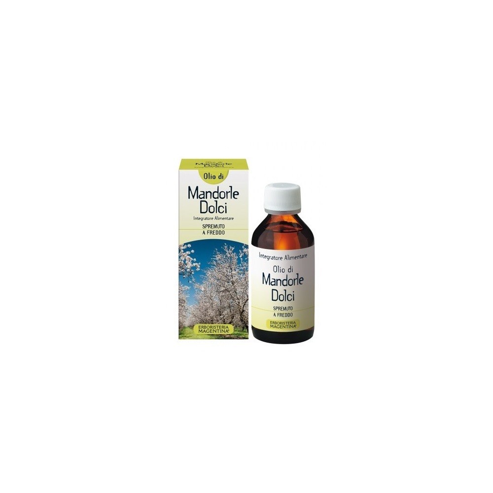 Olio di Mandorle Dolci - integratore alimentare 100 ml Erboristeria Magentina
