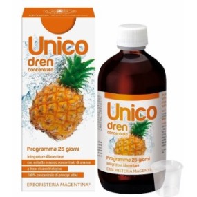 Unico Dren - con estratto e succo concentrato di Ananas 250 ml Erboristeria Magentina