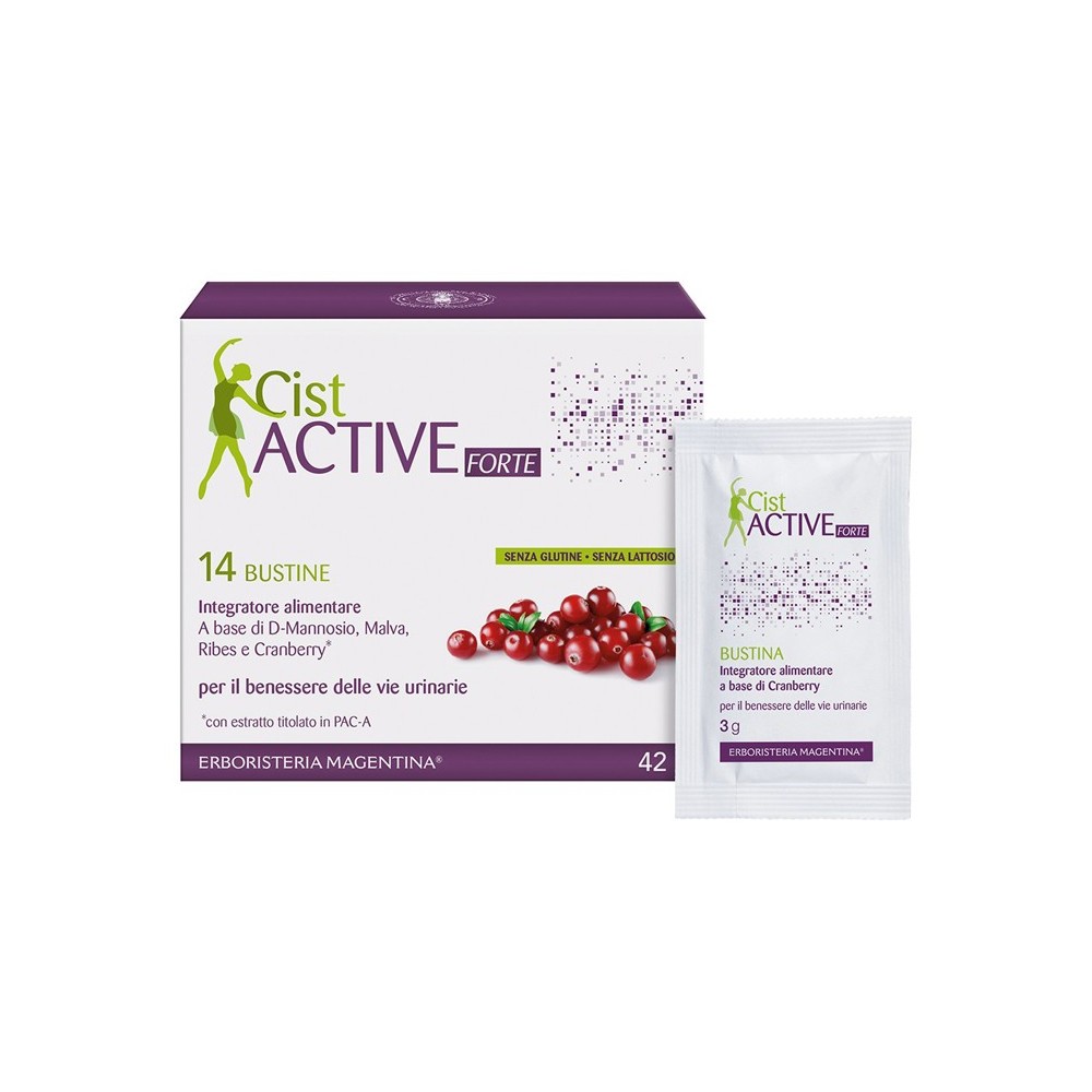 CistActive Forte integratore alimentare 14 bustine Erboristeria Magentina