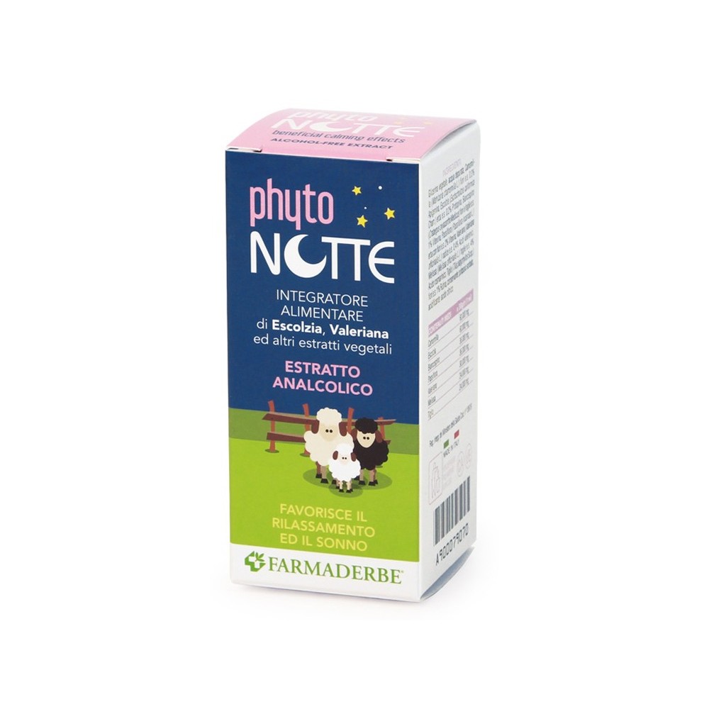 Phyto notte estratto analcolico integratore alimentare 50 ml farmaderbe