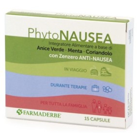 Phyto Nausea integratore alimentare 15 capsule Farmaderbe